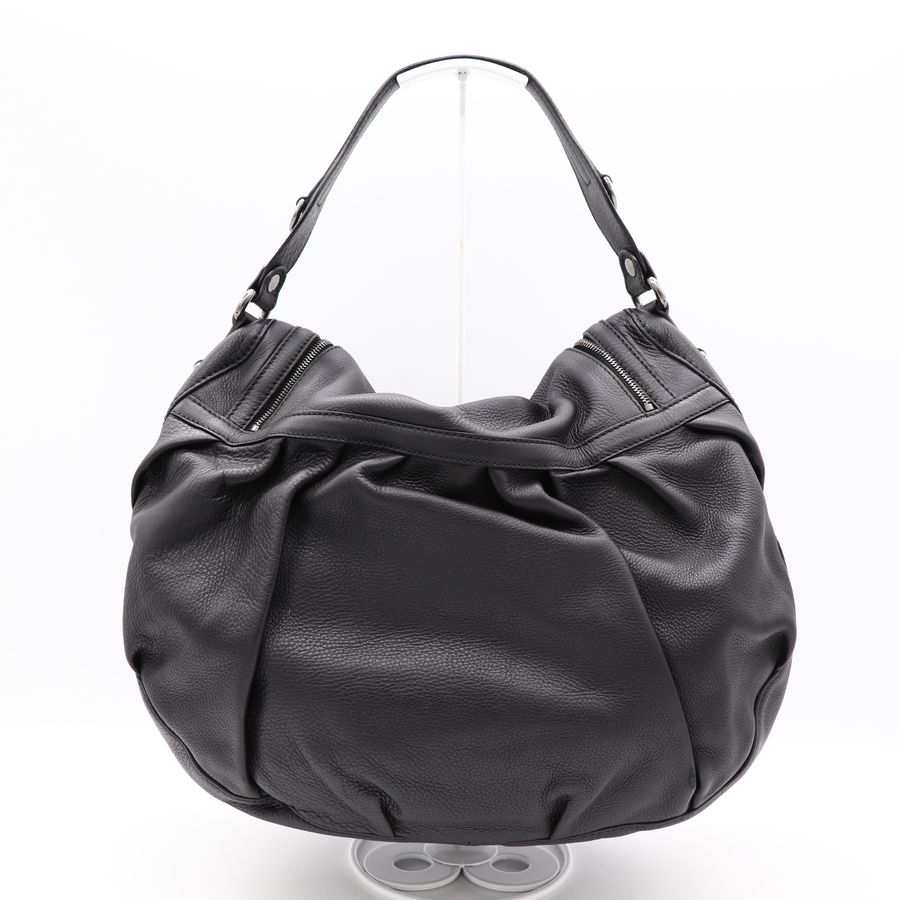 Gucci Icon Bit Medium 黑色 牛皮 銀扣 機車包 肩背包 手提包 大包-4