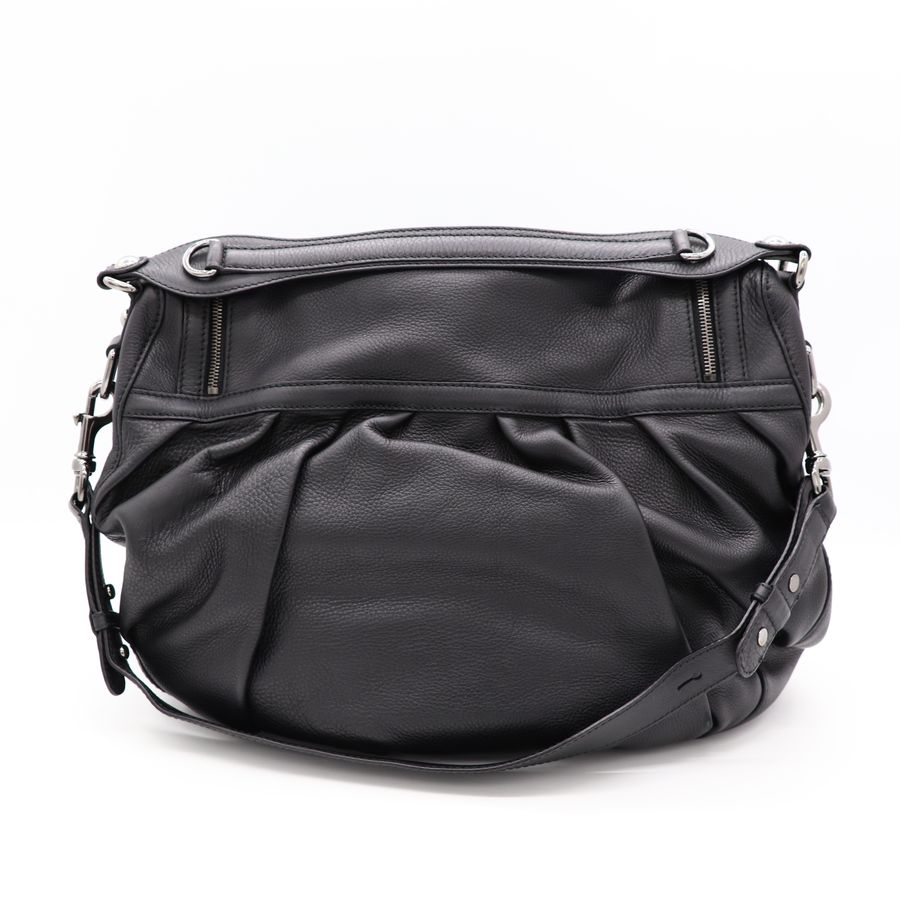 Gucci Icon Bit Medium 黑色 牛皮 銀扣 機車包 肩背包 手提包 大包-5