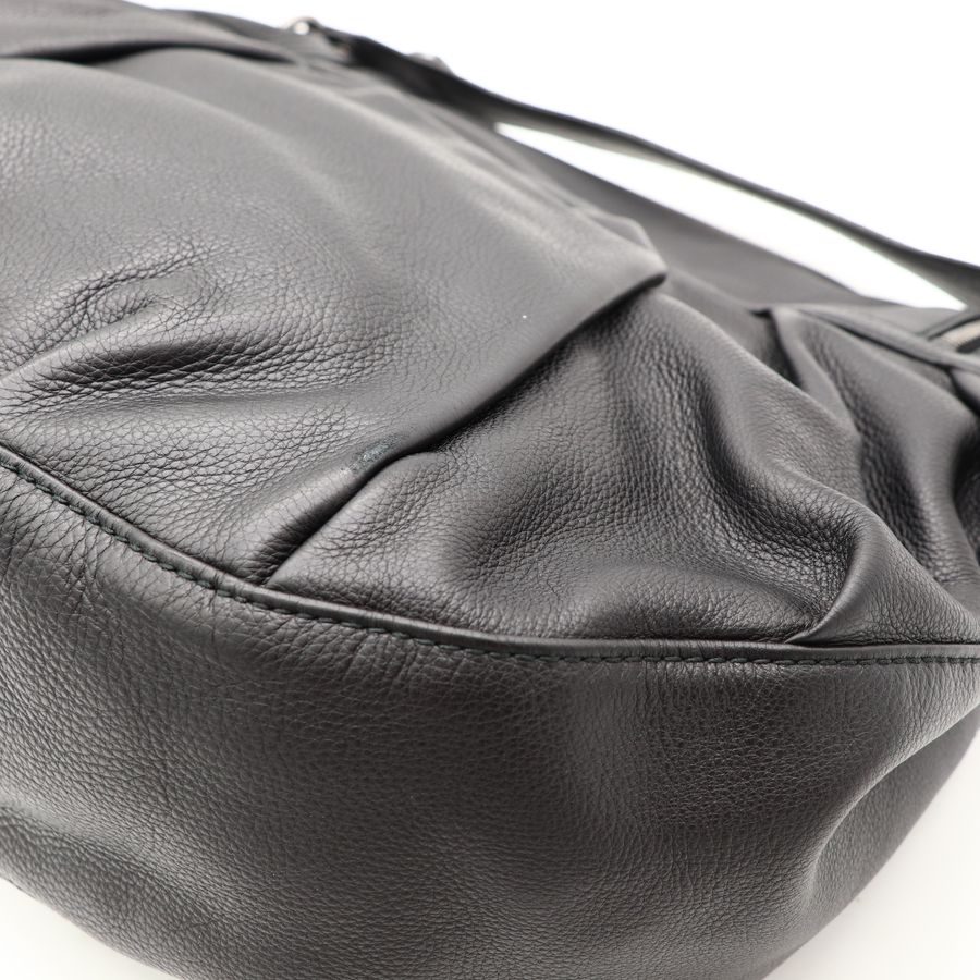 Gucci Icon Bit Medium 黑色 牛皮 銀扣 機車包 肩背包 手提包 大包-12