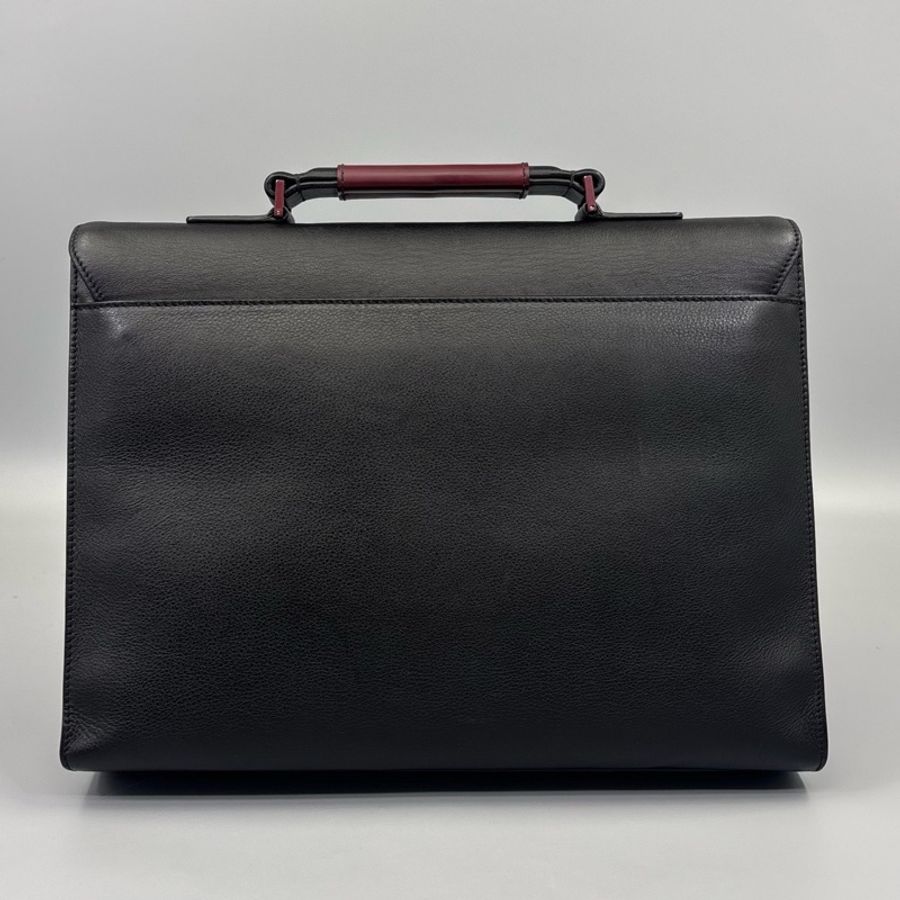 Dior 迪奧 97新 黑色全皮公文包-1