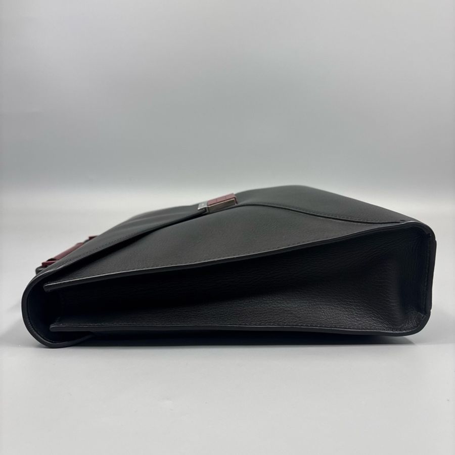 Dior 迪奧 97新 黑色全皮公文包-3