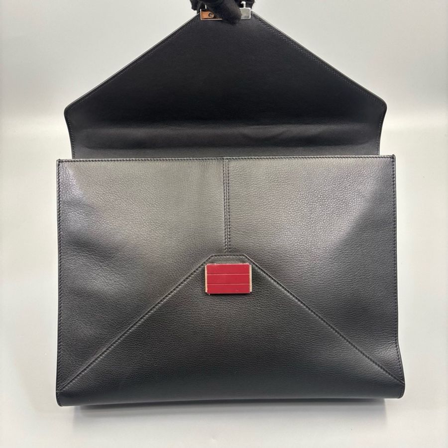 Dior 迪奧 97新 黑色全皮公文包-7