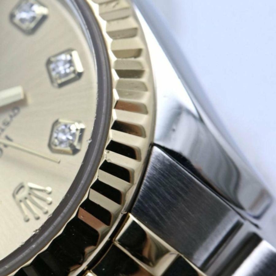 勞力士 Datejust 10P 鑲鑽 179173G 女士腕錶 SSx18K 黃金 40580-24