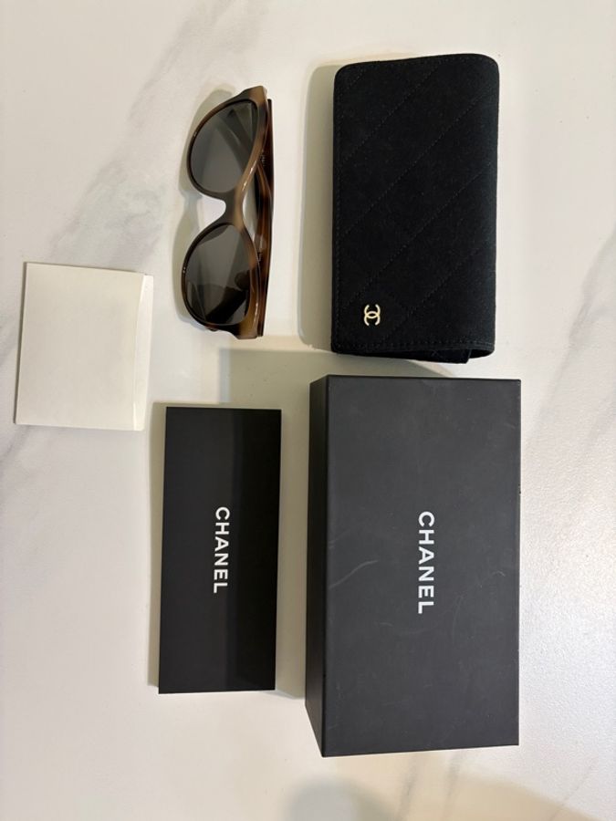 Chanel 玳瑁墨鏡-13