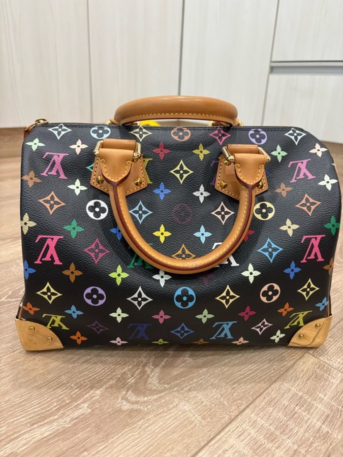 LV 路易威登 村上隆 speedy 30黑彩 vintage-1