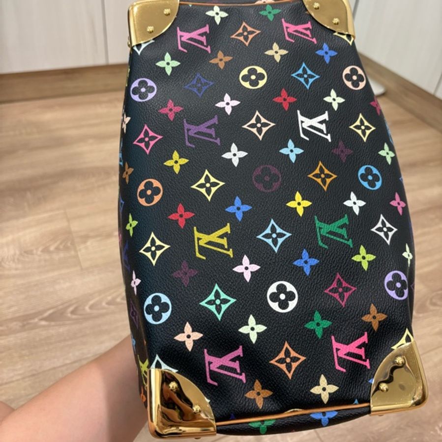 LV 路易威登 村上隆 speedy 30黑彩 vintage-7