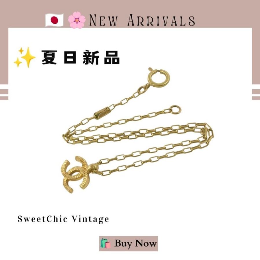 🛍️🎁 🔥 8月新品【預訂】 💘✨ New Arrival | Chanel 復古金色 Coco Mark 項鍊 ✨ 香奈兒熱賣款 香奈兒經典款 CHANEL NECKLACE-2