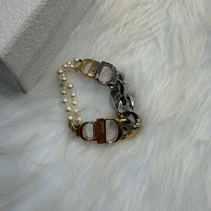 DIOR 珠珠鎖鏈手環-2
