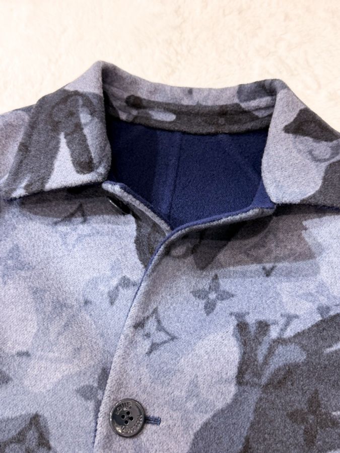 Louis Vuitton Monogram羊毛外套 可雙面穿Size52-1