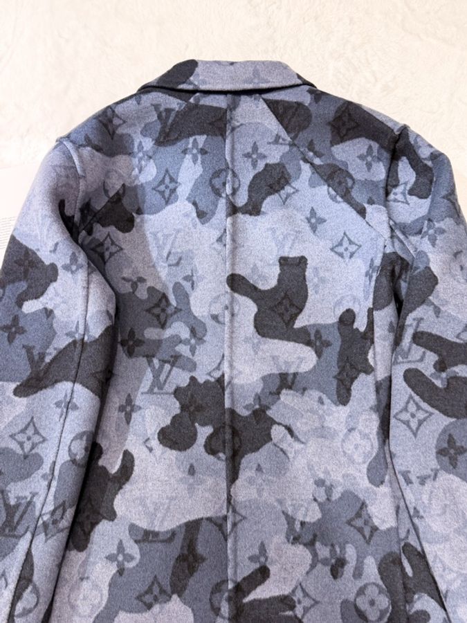 Louis Vuitton Monogram羊毛外套 可雙面穿Size52-6