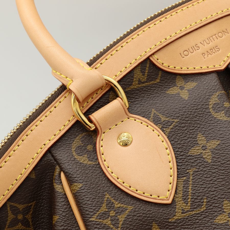 LV Tivoli PM 水餃包 老花 帆布 手提包 M40103-8