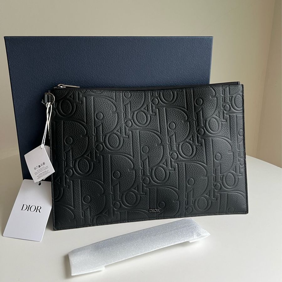 Dior Gravity 黑色A4手拿包-1