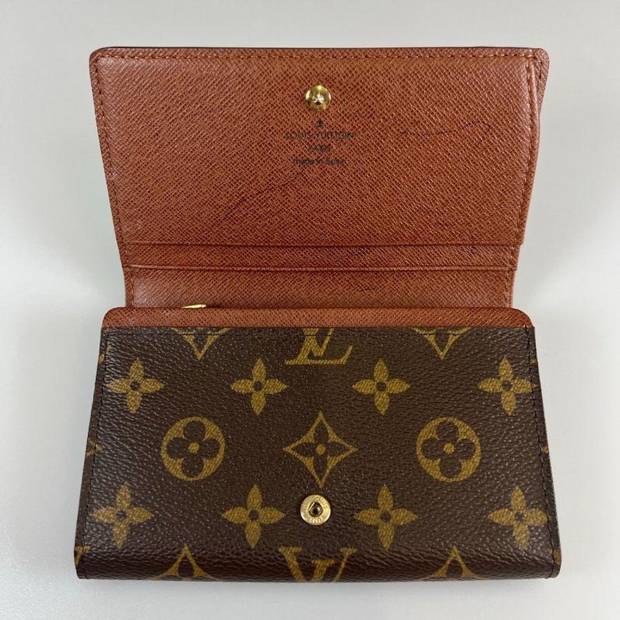 LV M61730 老花翻蓋中夾-6