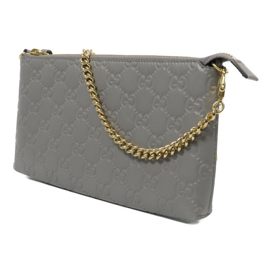 GUCCI 牛皮皮革Wallet On Chain手挽袋-2