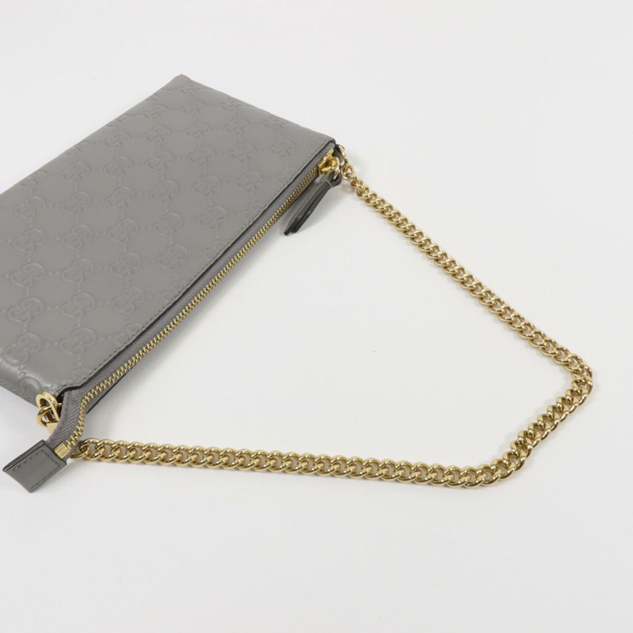 GUCCI 牛皮皮革Wallet On Chain手挽袋-7