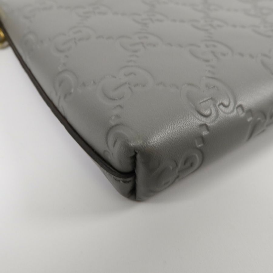 GUCCI 牛皮皮革Wallet On Chain手挽袋-10