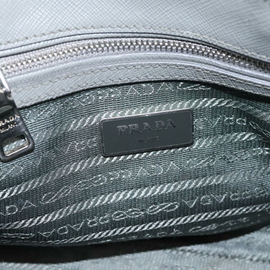 【日本直送】PRADA 手提包 Saffiano 2way 灰色銀色 Auth 198967A-24