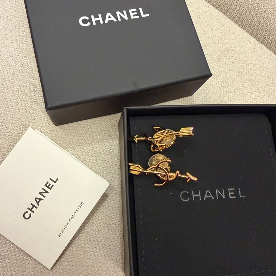 Chanel 香奈兒 26s 耳夾 耳環 邱比特 邱比特之箭-0