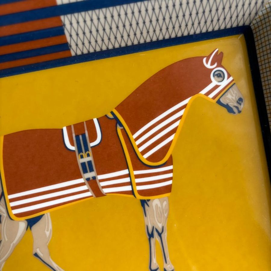 ::HERMES:: 駿馬披掛陶瓷置物盤 Rocabar a Cheval change tray-2
