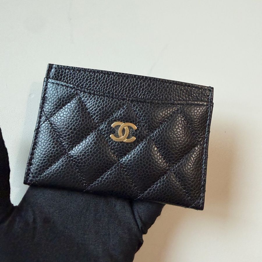 914intheair 『全新全配』Chanel 黑金牛 經典雙c卡夾-31