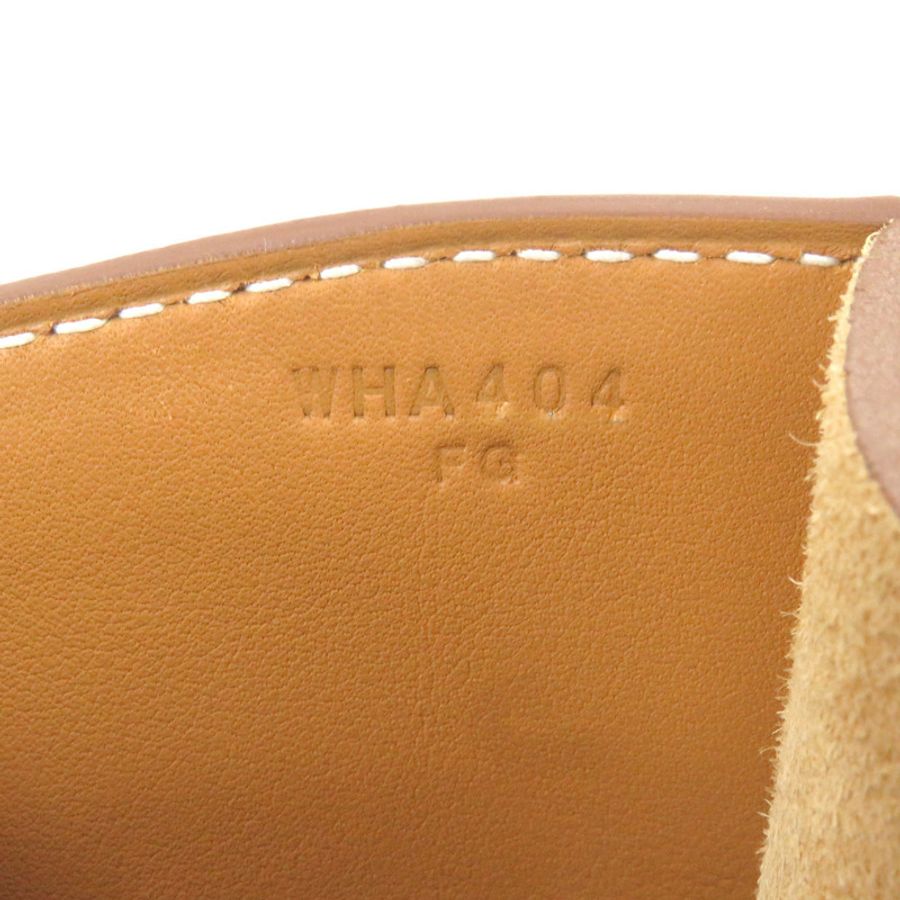 HERMES Sac à Dépêches 21 Togo 皮革單肩包,天然貂皮,W 印花,帶灰塵法國製造,男士-9