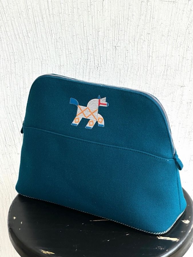 Hermès 爱马仕洗漱包31 蓝色-2