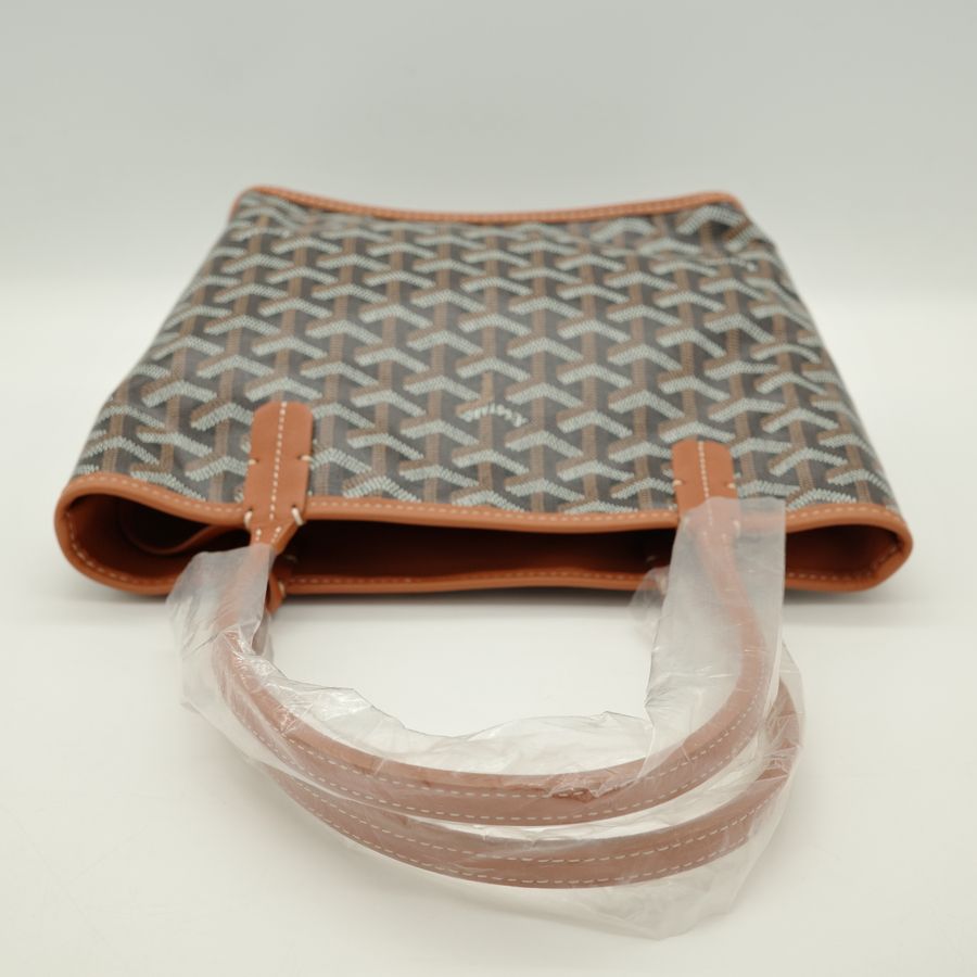 (全新♥️可送禮)Goyard 高雅德 Anjou Mini 棕色 雙面 迷你 托特包手提包 購物包-4