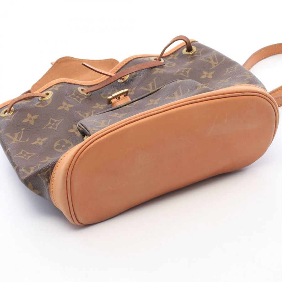 路易威登迷你 Montsouris 雙肩包 M51137 Monogram 皮革 棕色 LV-10