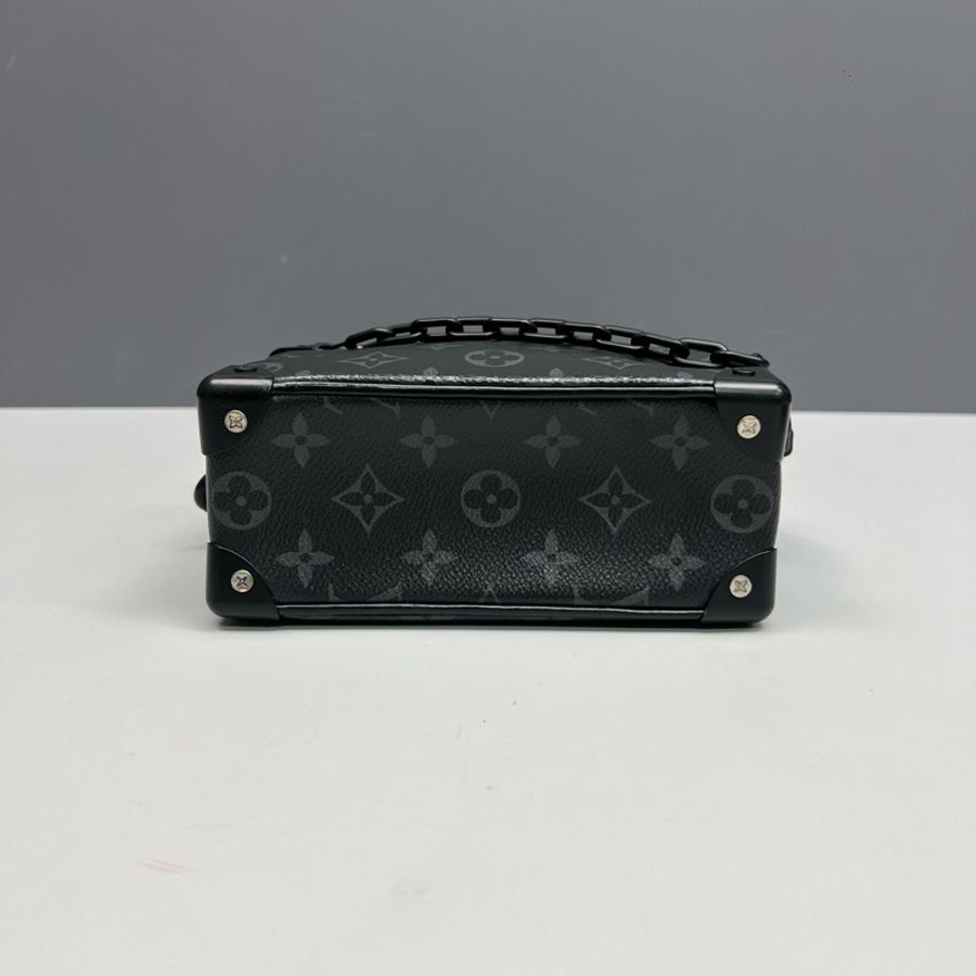 Louis Vuitton路易威登 黑色老花Soft Trunk mini盒子包-4