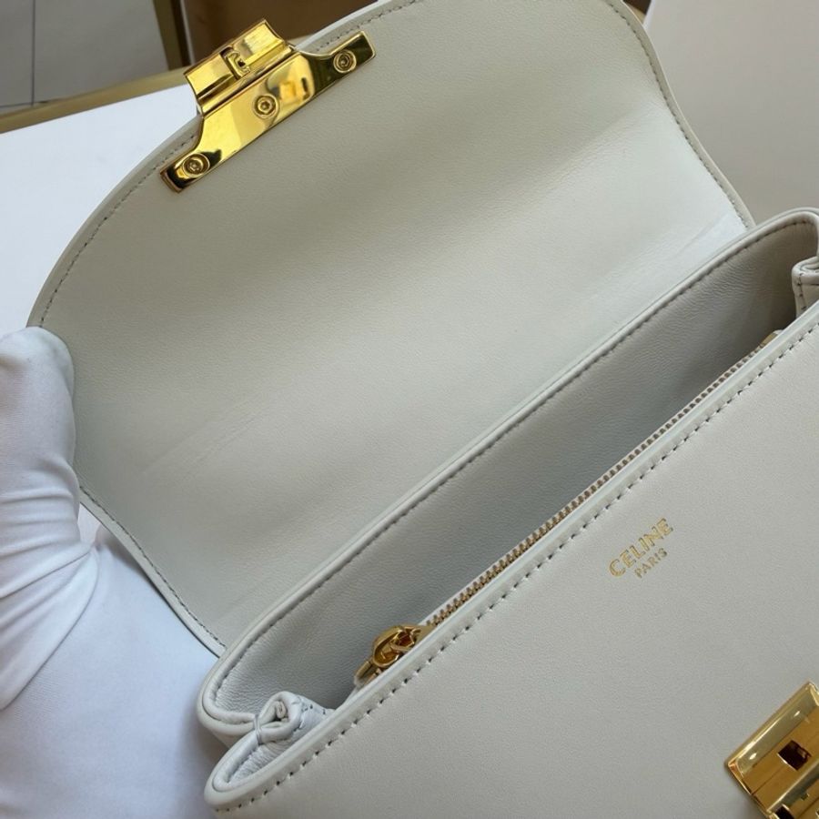 99新Celine 賽琳 TEEN NINO 牛皮 米色 尺寸： 20.5 x 13 x 8  附件：塵袋 卡紙-16