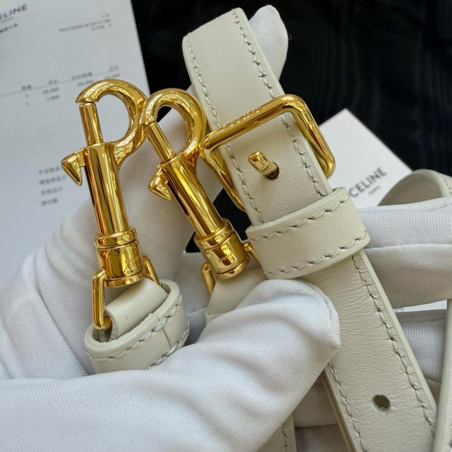 99新Celine 賽琳 TEEN NINO 牛皮 米色 尺寸： 20.5 x 13 x 8  附件：塵袋 卡紙-18