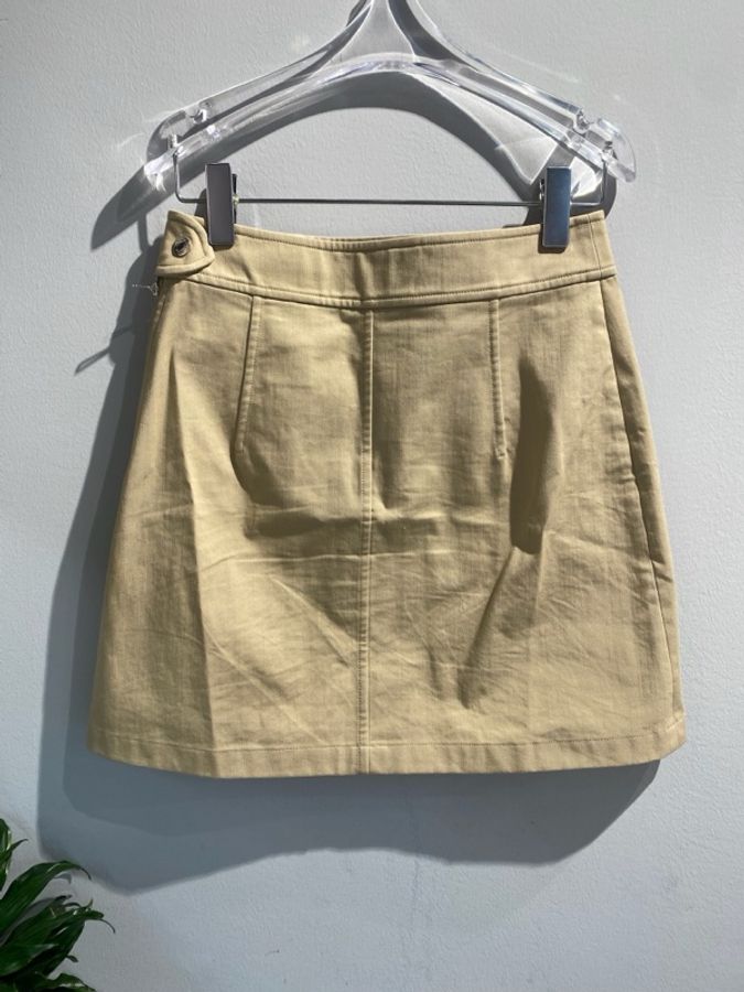 未使用 愛馬仕 Hermes A字裙 半身裙 38碼 腰圍約72cm 臀圍約98cm 裙長約44cm。-2