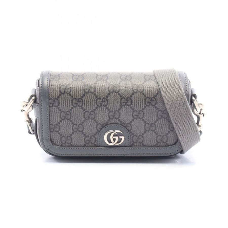 GUCCI Ophidia 超迷你 GG Supreme 單肩斜背包 795466 帆布 二手-0