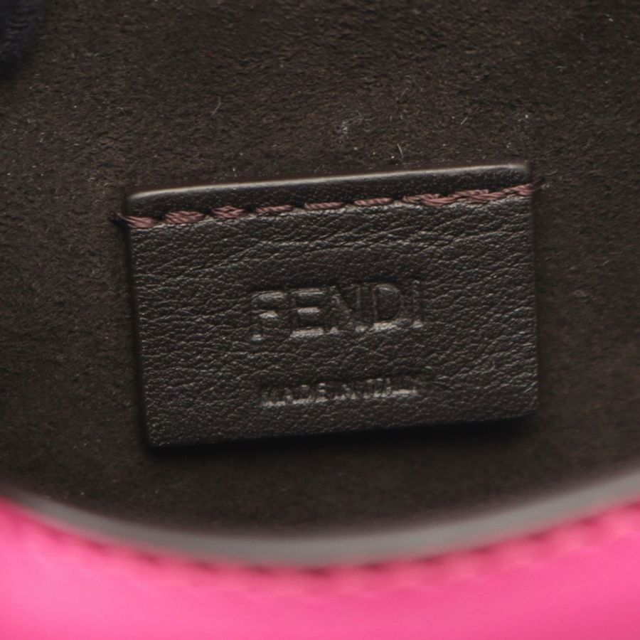 FENDI C'mon Nano 單肩斜背包 7AS219 皮革 粉紅色 金色五金 二手 女士-3