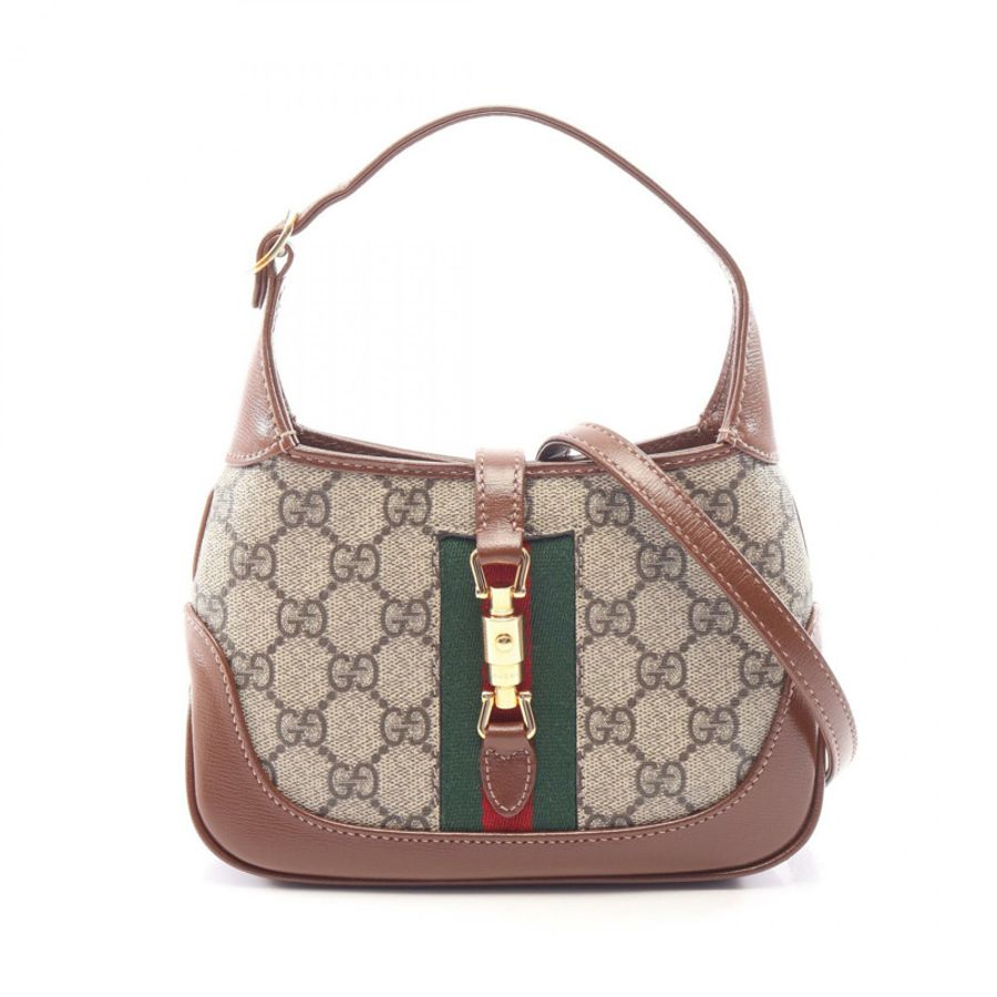 GUCCI Jackie 1961 GG Supreme 肩挎包 637092 帆布皮革-0