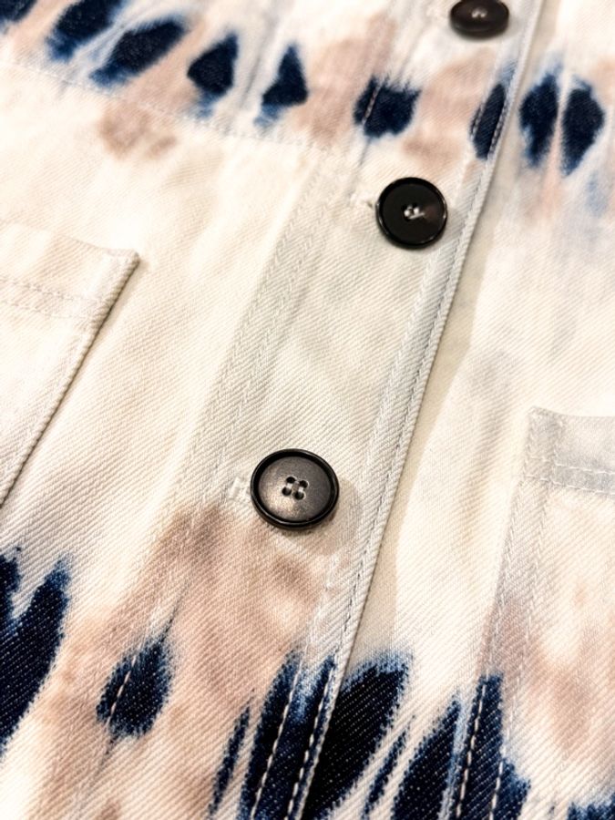 Dior 21SS 米藍棕扎染工裝外套-3