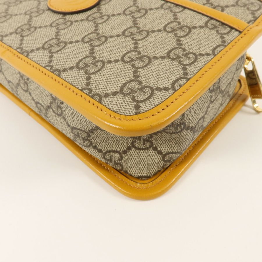 GUCCI 塗層帆布GG Supreme Travel Pouch小袋-9