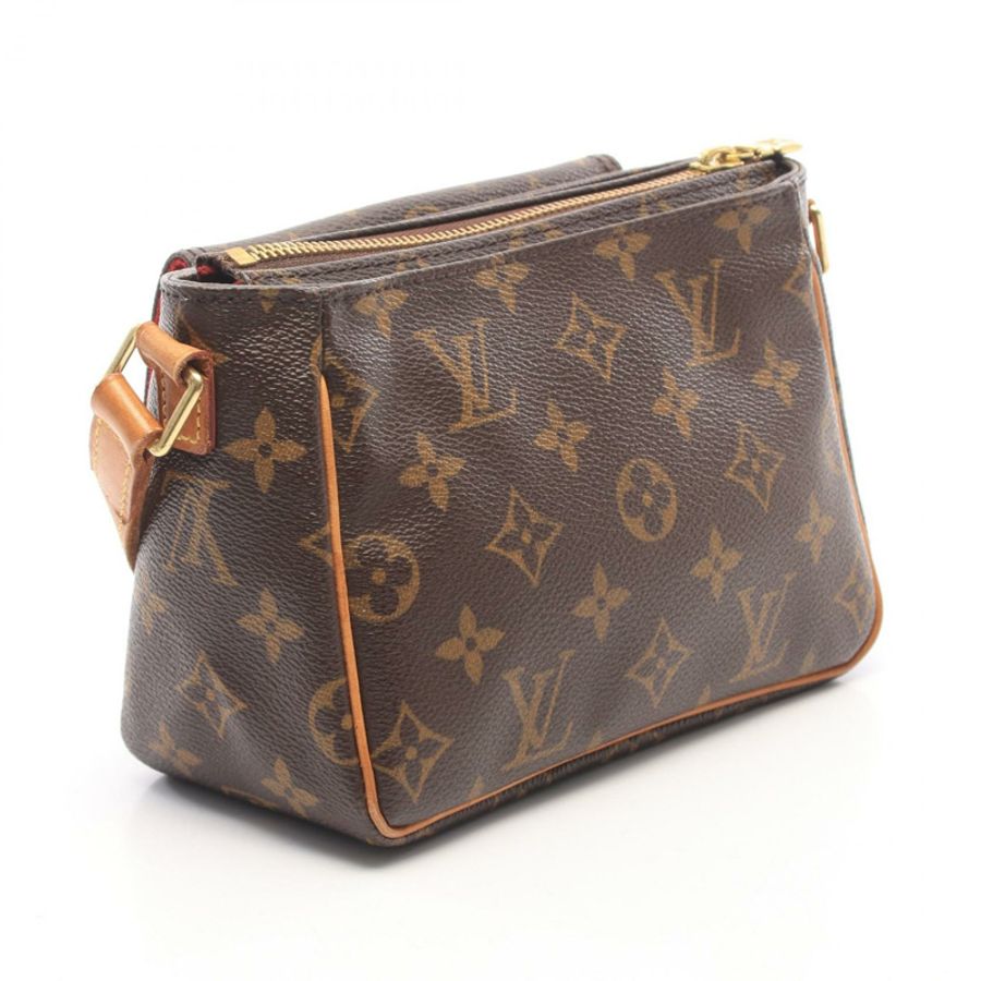 路易威登 Vivacite PM 單肩包 M51165 Monogram 帆布皮革棕色二手-1