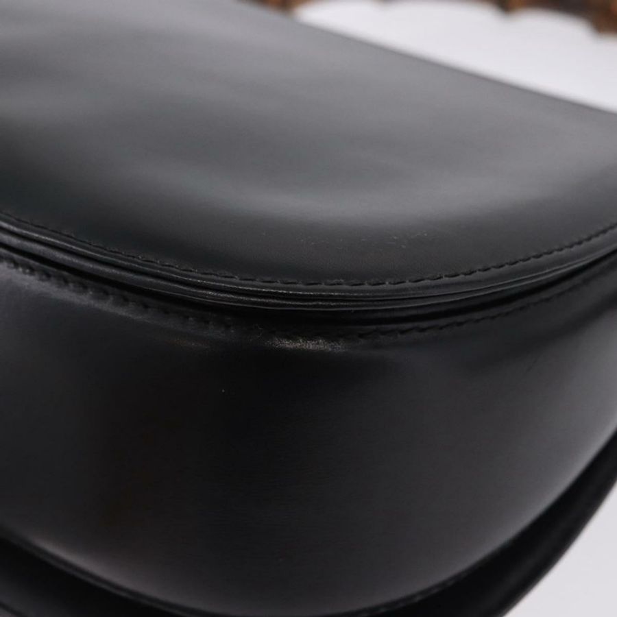 【日本直送】GUCCI 竹節手提包 皮革 兩用 黑色 金色 000 46 0633 正品 am12260SAV-18