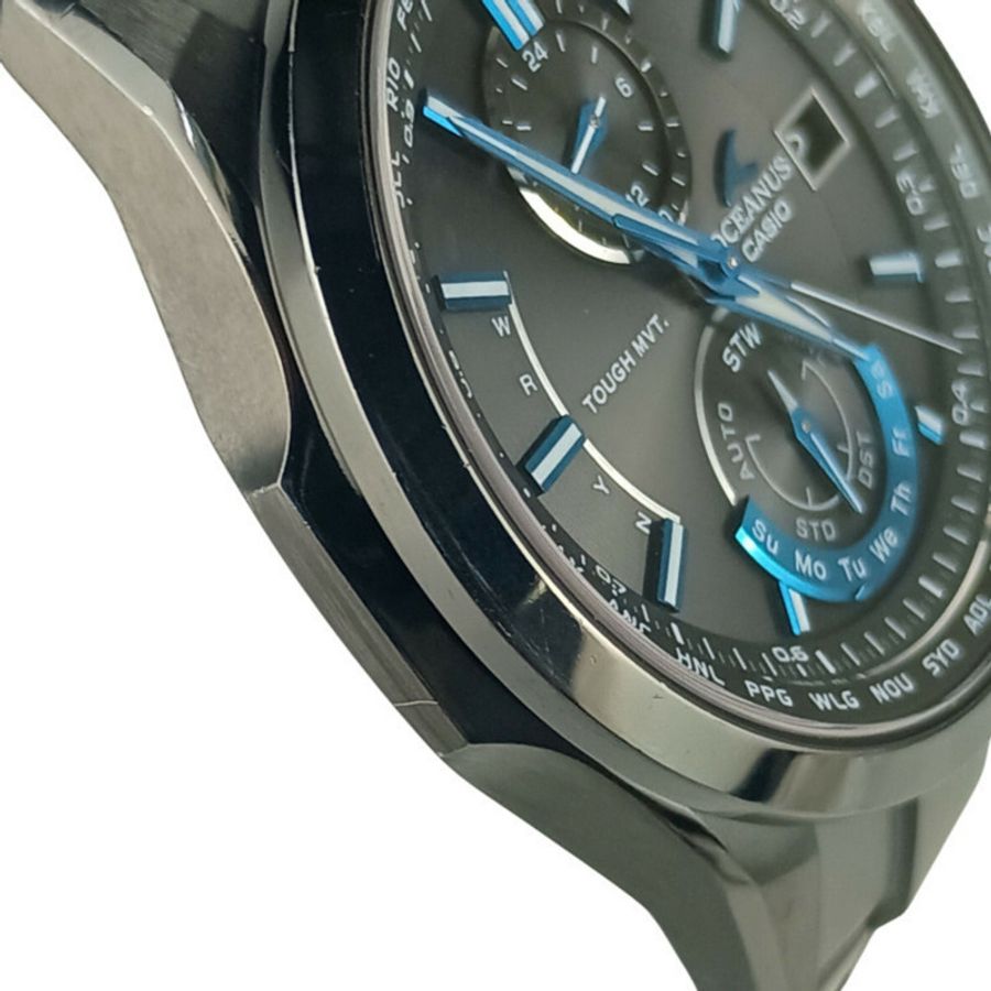 卡西歐 OCEANUS OCW-T2500B-1AJF 黑色鈦金屬男士模擬腕錶-4