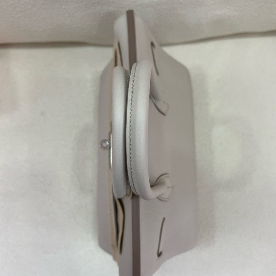 閑置未使用 愛馬仕 Hermès Birkin 30 8L冰川白 Togo皮 銀扣 K刻-3