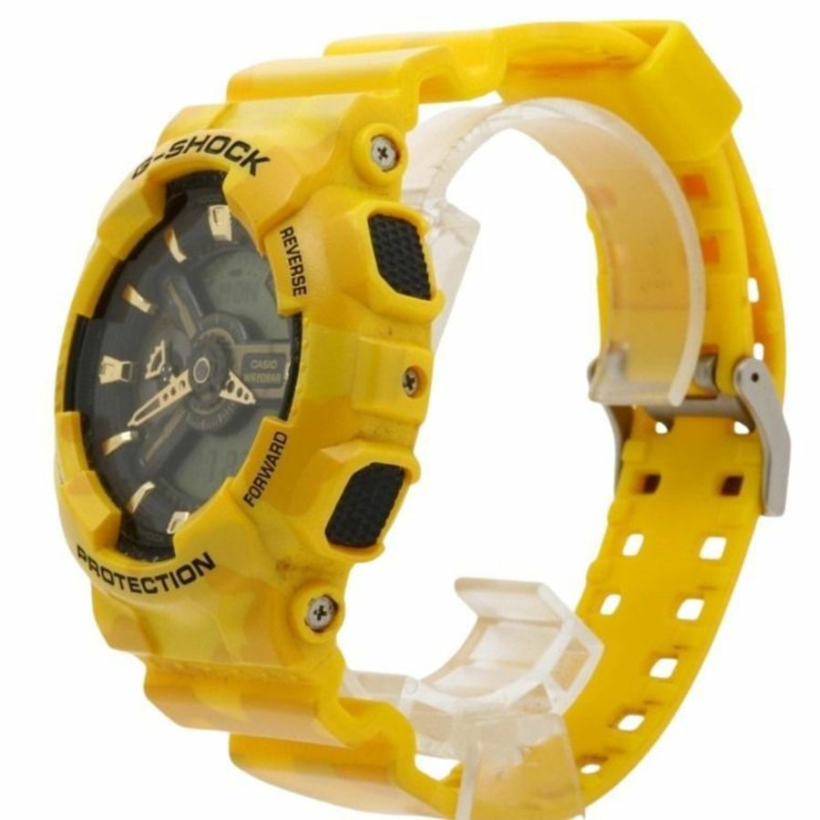 卡西歐 G-SHOCK 軍用迷彩手錶 GA-110CM-9AJF 黑黃樹脂男士款-1