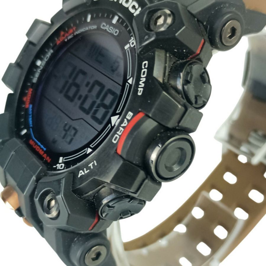 卡西歐 G-SHOCK TEAM LAND CRUISER TOYOTA AUTO BODY 聯名款腕錶 GW-9500TLC-1ER 黑棕色樹脂不銹鋼男士太陽能電波表-3
