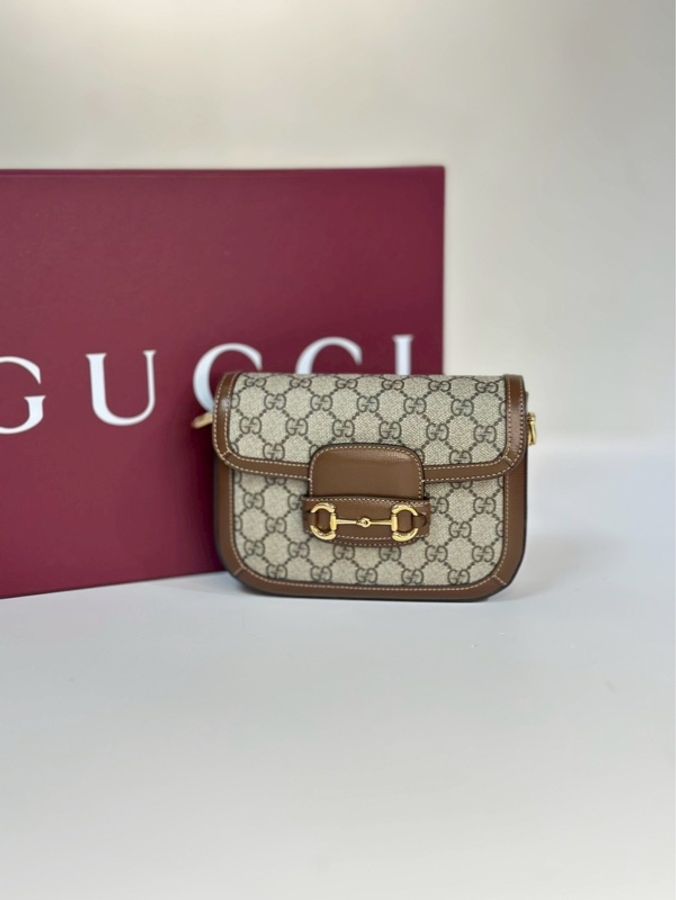 Gucci|1955 馬銜扣馬鞍包 小-0