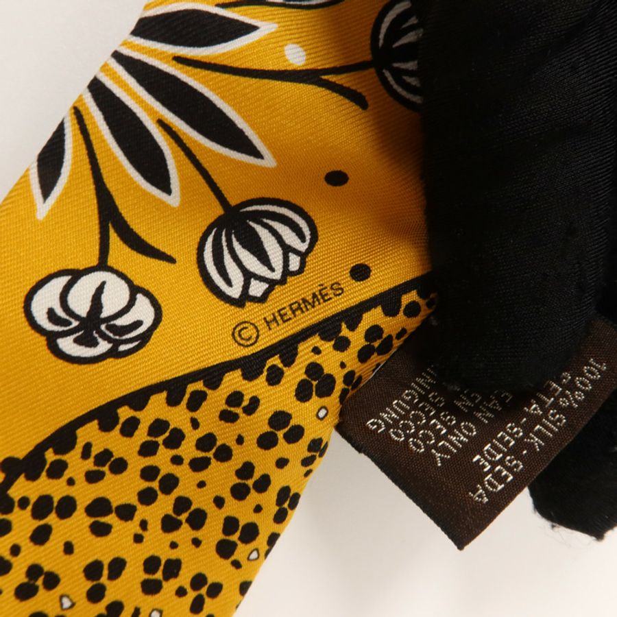 HERMES 絲質Twilly絲巾-5