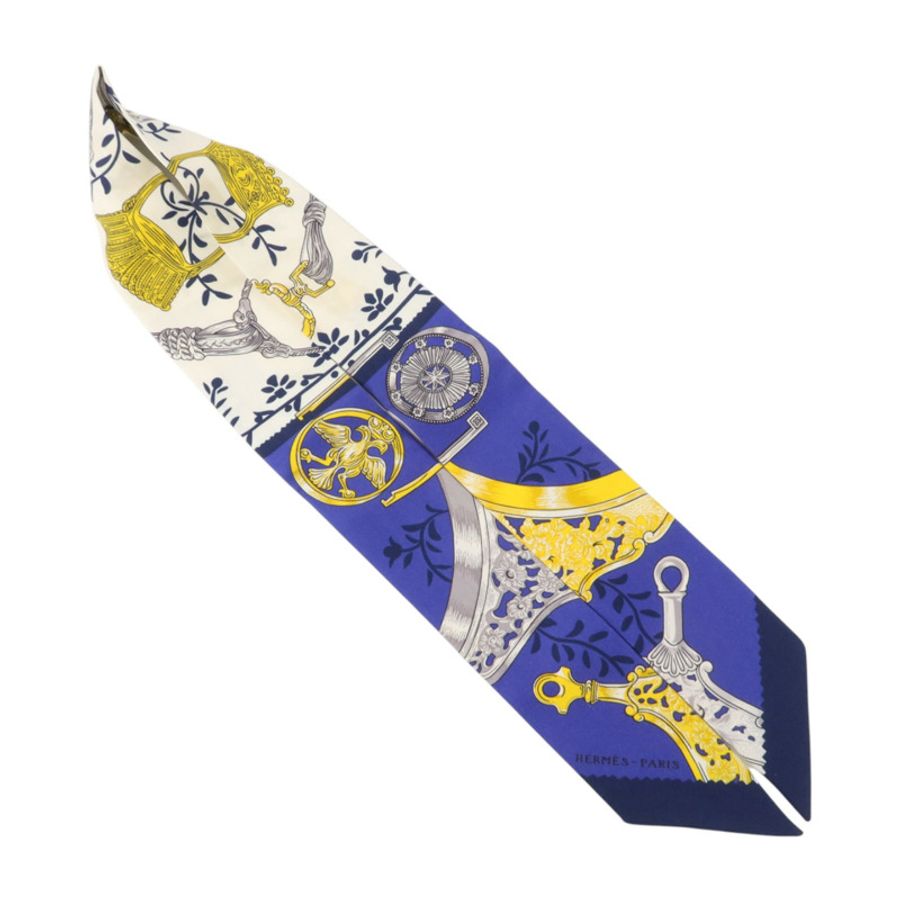 HERMES 絲質Twilly絲巾-3