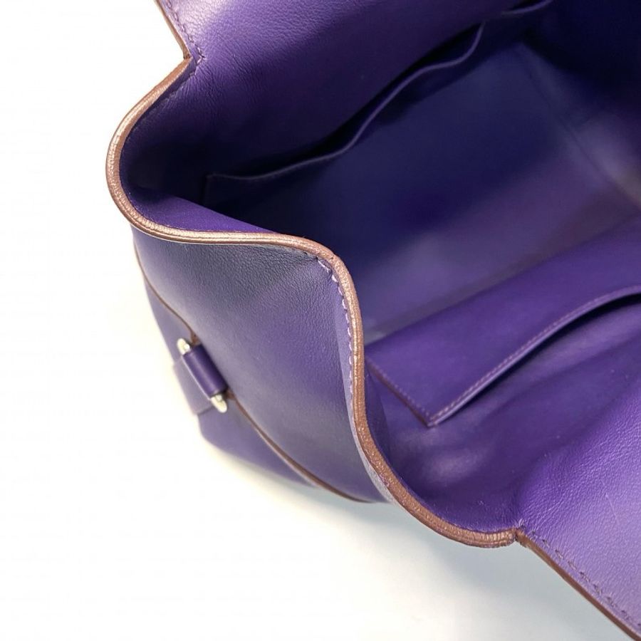 Hermes 愛瑪仕 Toolbox 26 5L 深紫滑面牛皮2用袋 T刻-40