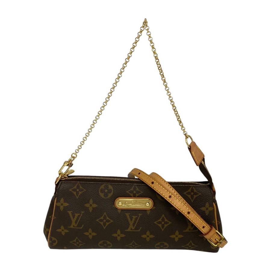 △ LOUIS VUITTON 路易·威登 Brown Coated Canvas Monogram Eva 2 way bag 啡色塗層帆布經典老花兩用袋 M95567-267016332-11