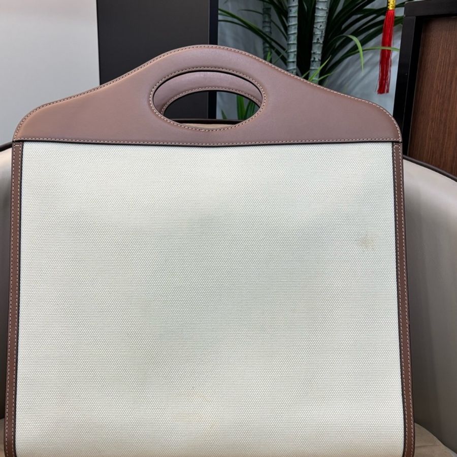 Burberry博柏利 Pocket bag 口袋包 托特包 肩帶可拆卸可調節 單肩斜挎手提包 中號 尺寸37*9.5*41-6