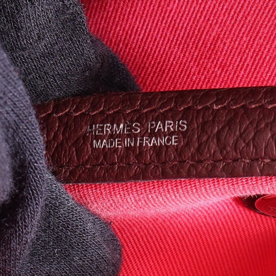 HERMES 愛馬仕 Garden Party 30 手提包 馬鞍紅/墨西哥粉 帆布 Negonda 牛皮 A刻-3